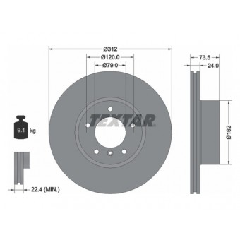 Fren Diski E90 X1:E84 F20 F30 Ön Havalı 318>328i; 2.0d>2.8d; 116>125i 118/120d